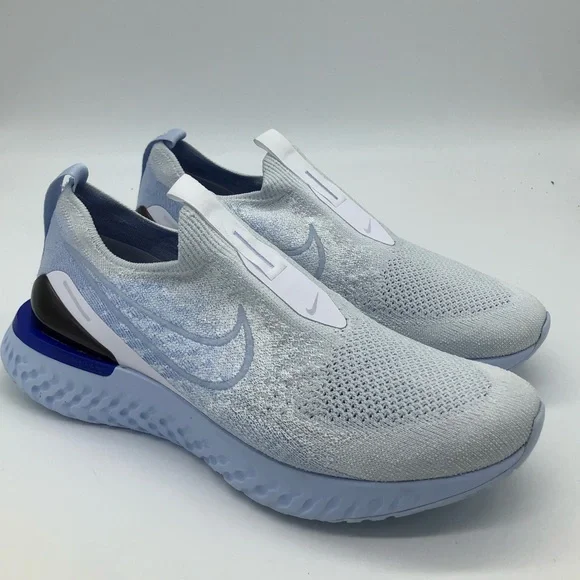 New Men’s Nike Epic Phantom React Flyknit Shoes Hydrogen Blue w/box BV0417-101 - Picture 2 of 6